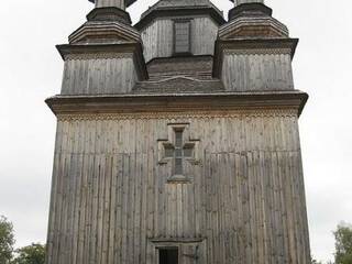деревянная церьковь, в которой снимался первый советский фильм ужасов "Вий"