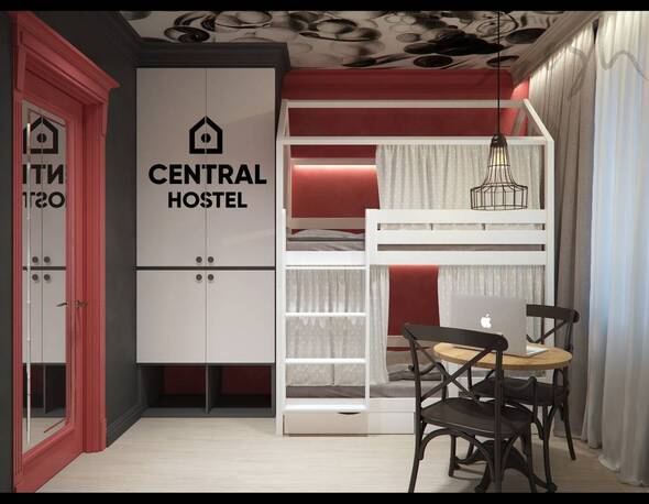 Красный номер (женский) - Central Hostel