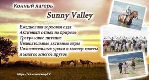 Детский лагерь Конный лагерь "Sunny Valley" Дмитровка